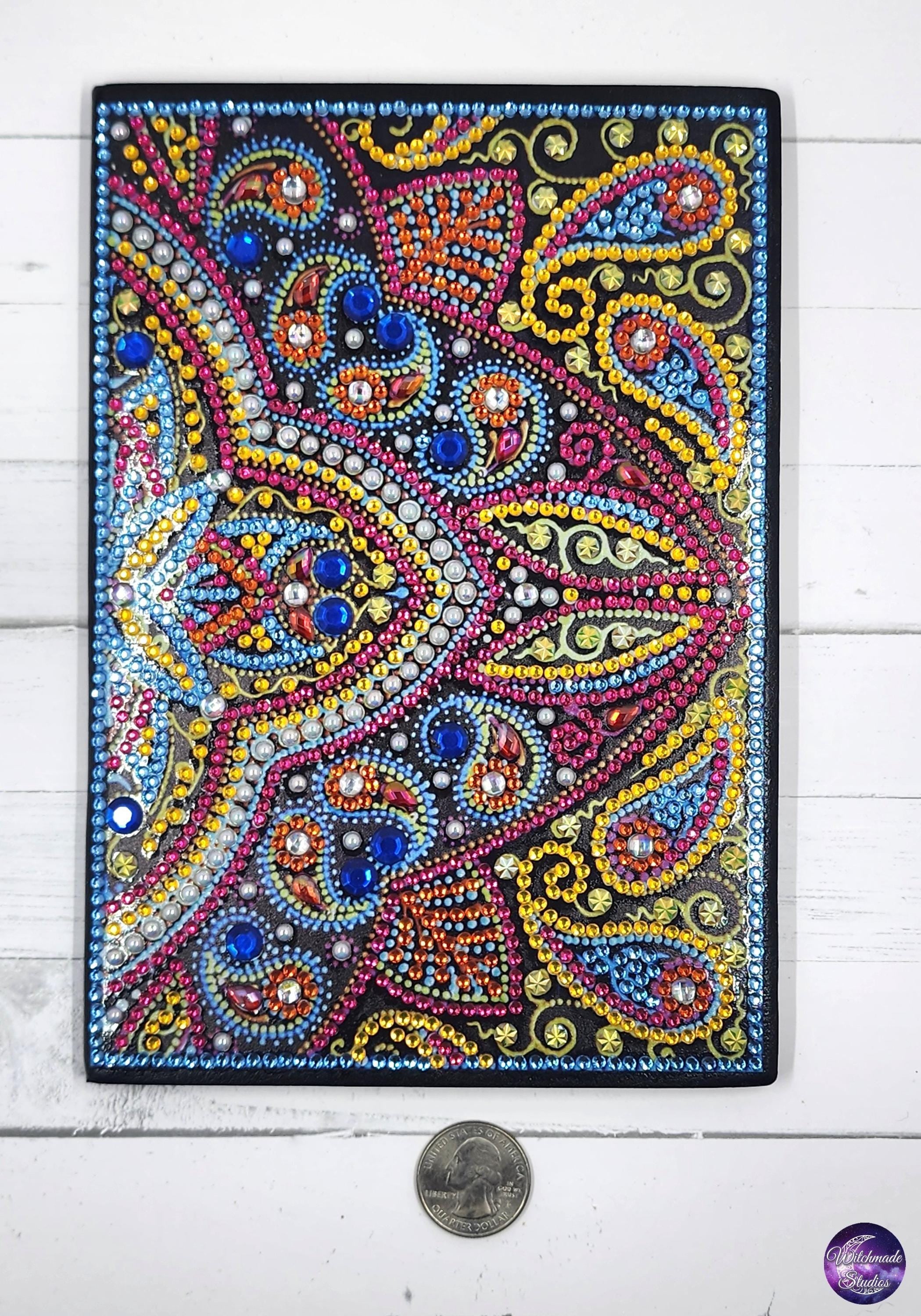 Paisley Mandala Notebook Set, Bling Pen and Bookmark JS04
