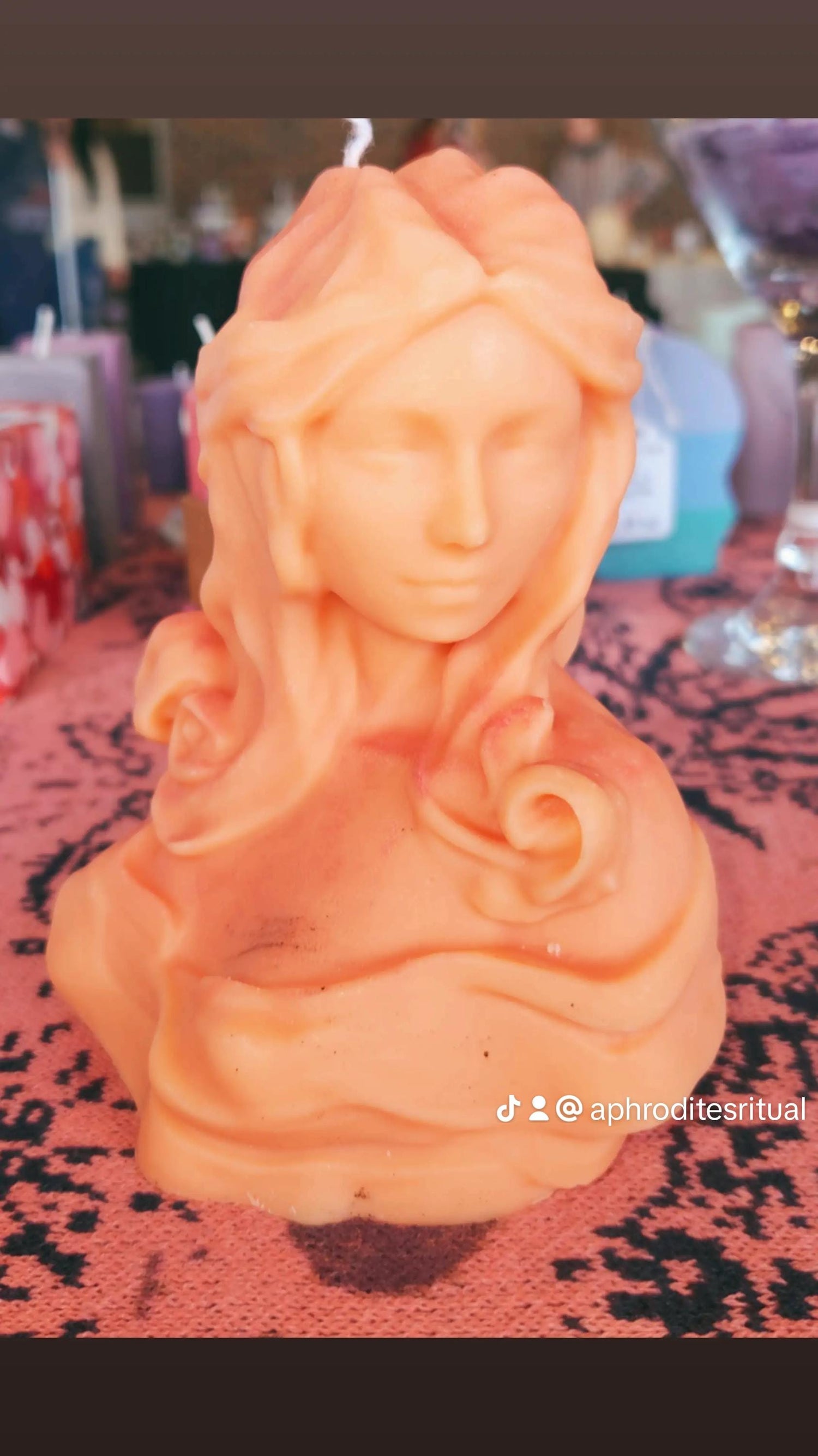 Aphrodite Goddess candle