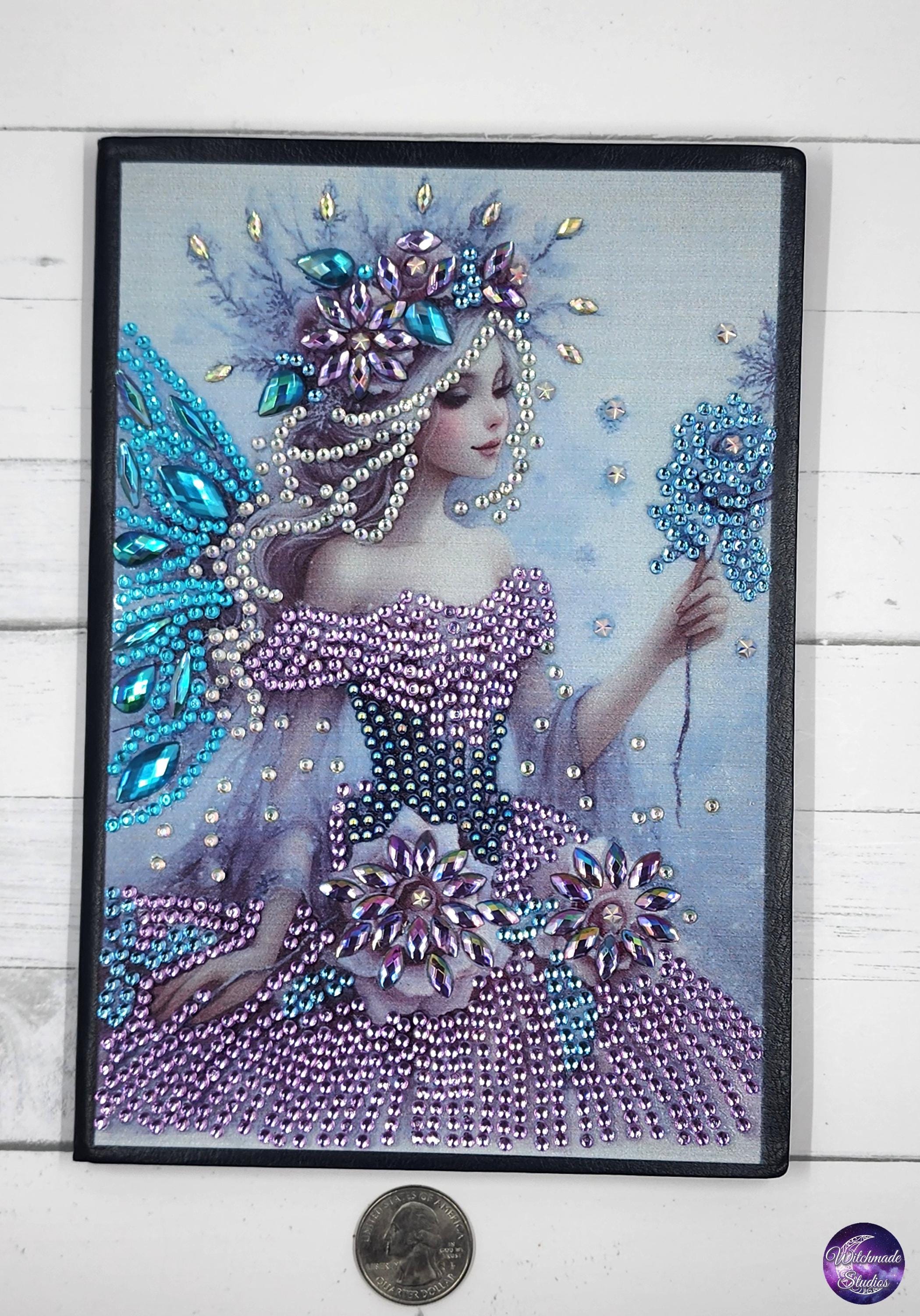 Diamond Painting Fairy Journal, Purple and Blue Unlined Notebook J18
