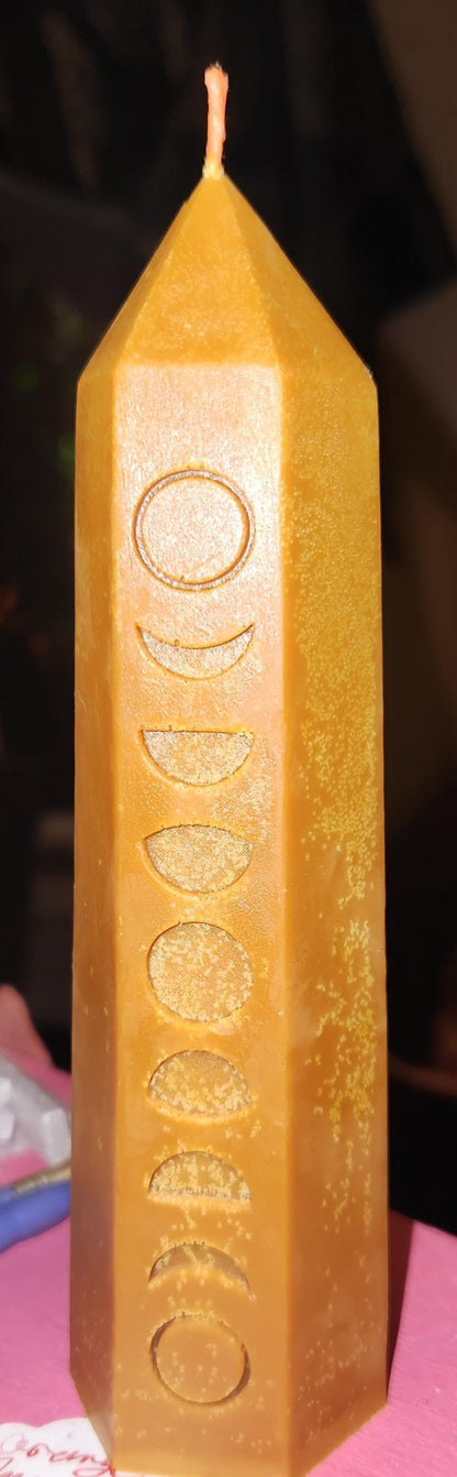 6inch moon phase candle