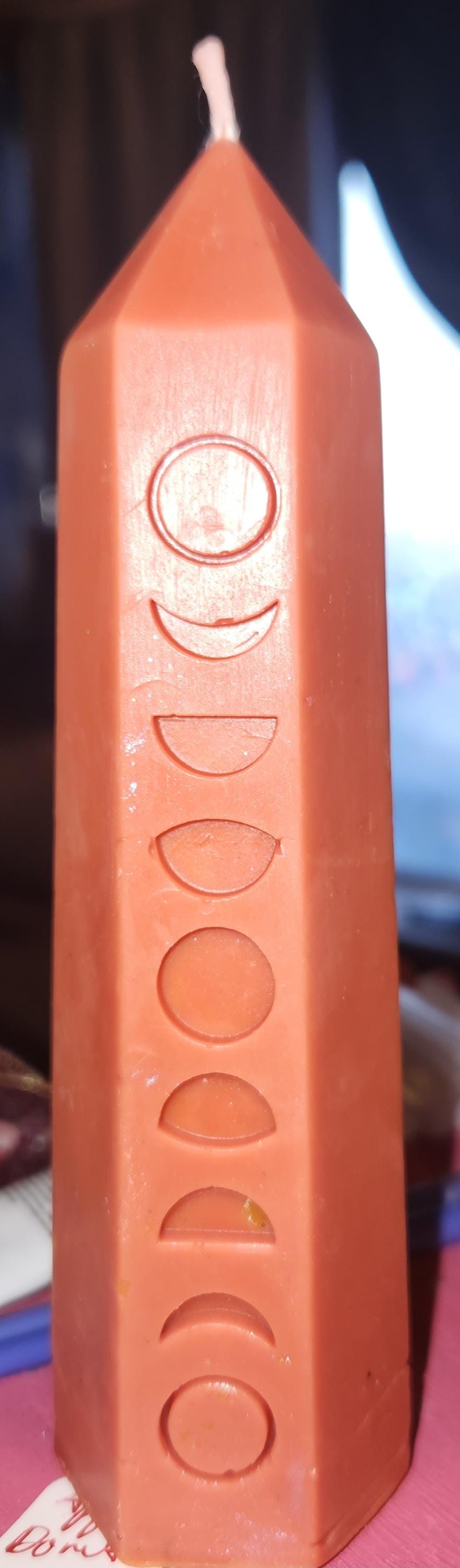 6inch moon phase candle