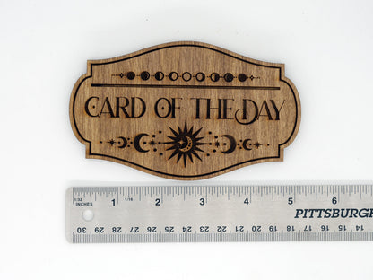 Walnut Tarot Card Holder: Solid Wood Altar Decor