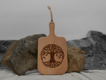 Tree of Life Wood Cutting Board: Pagan Kitchen Decor