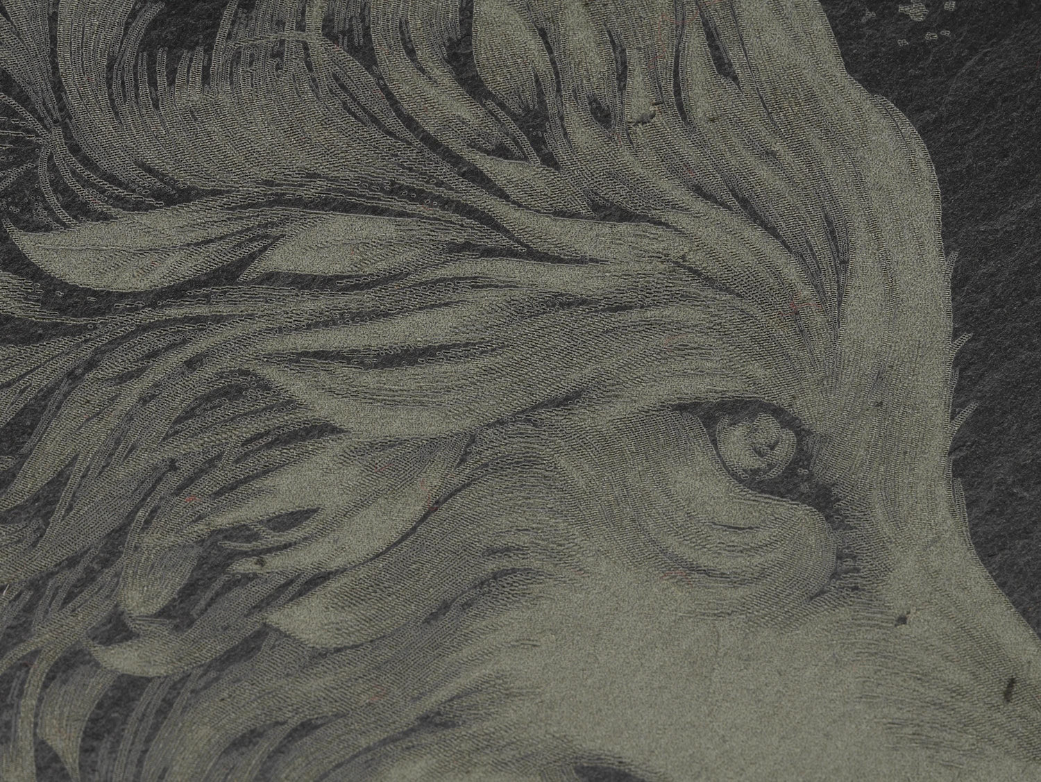 Mystical Wolf Pendulum Board on Natural Slate Tray - Divination - Altar Piece