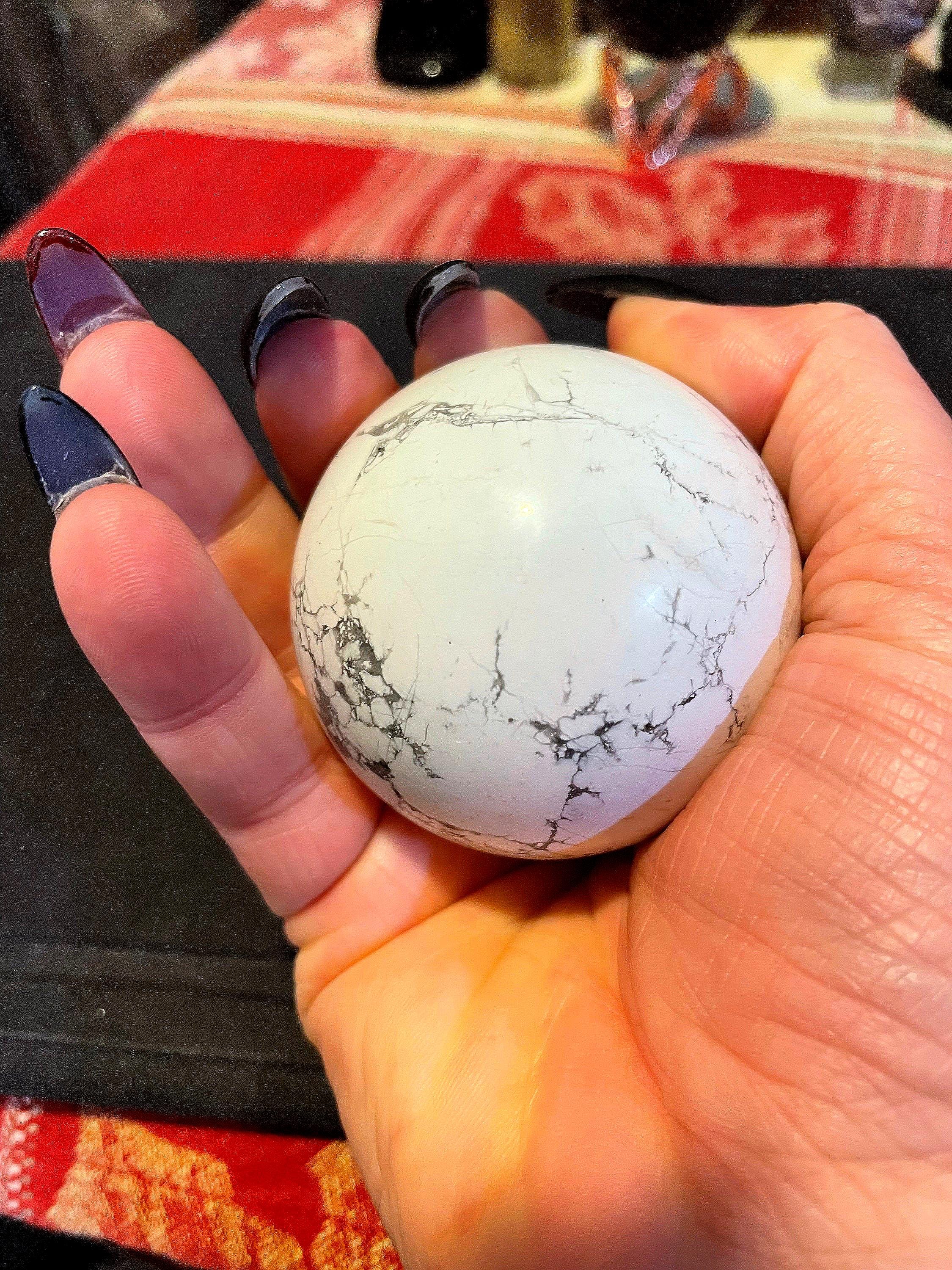 Calming Howlite Crystal Ball Sphere