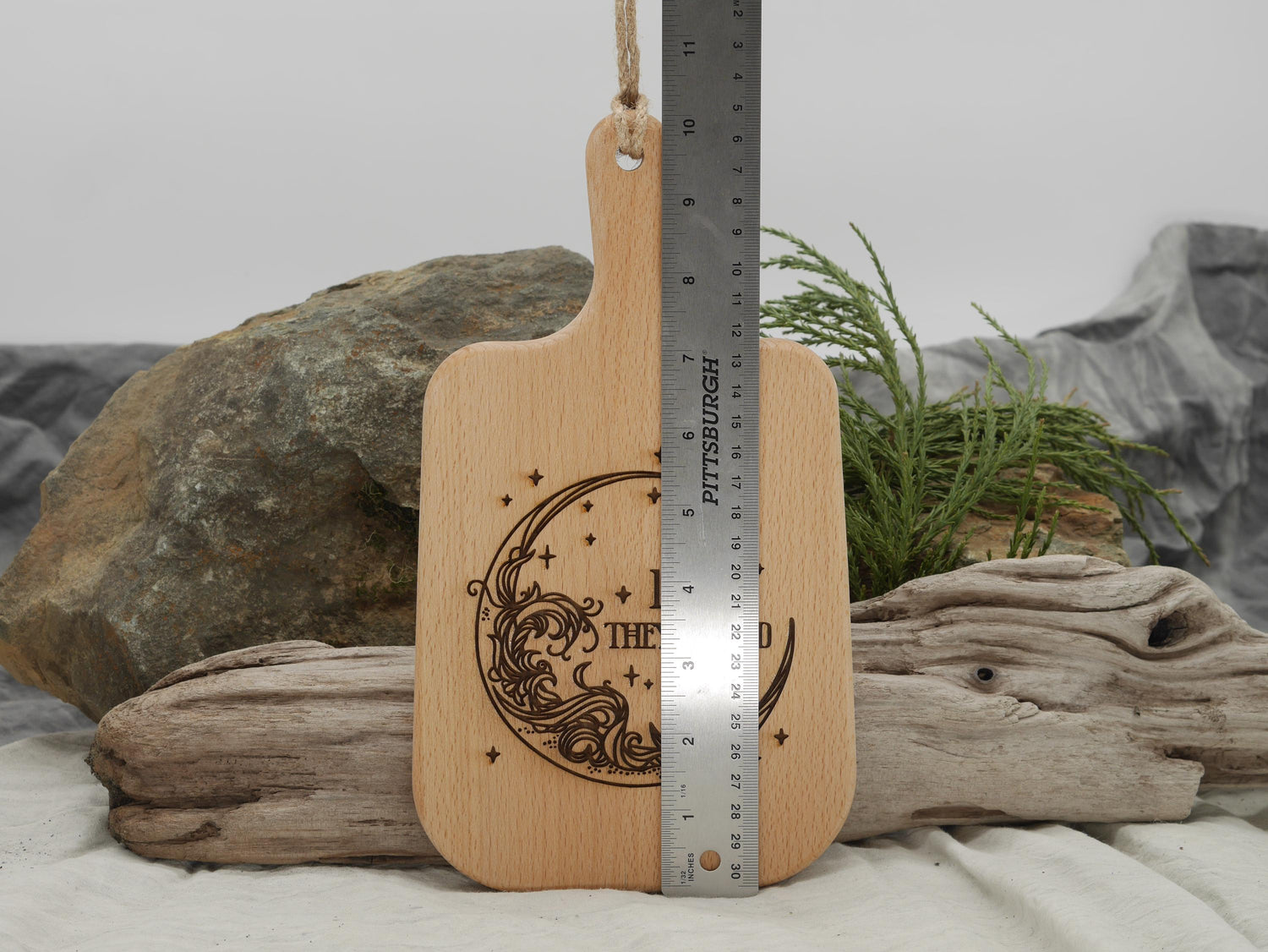 1692 They Missed One Wood Cutting Board: Witch Pagan Decor