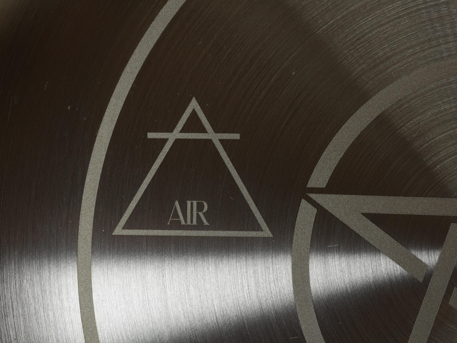 Engraved Stainless Steel Altar Tray: Elemental Pentacle Offering Plate (8 Inches)
