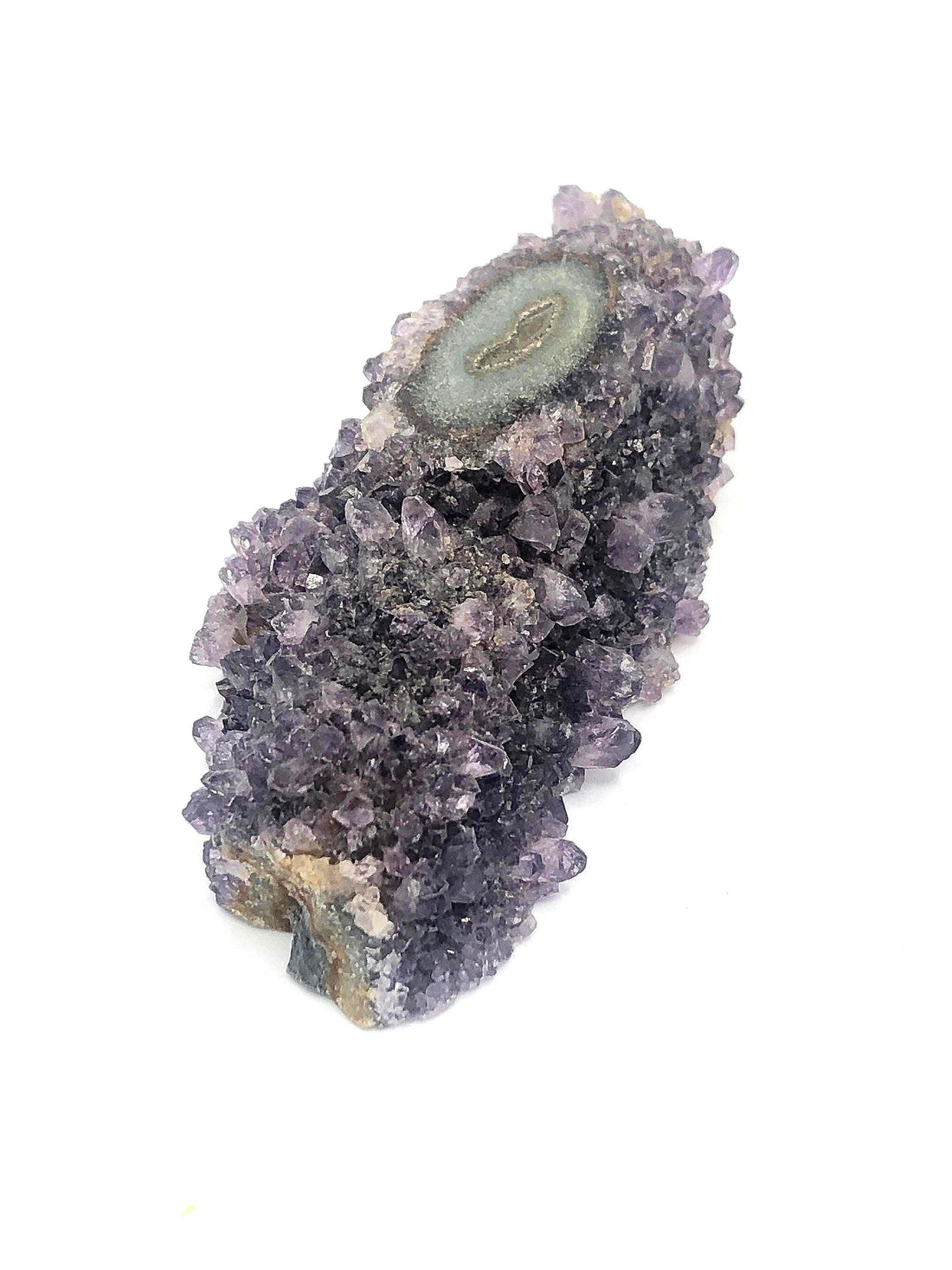 Amethyst Stalactite on Deep Purple Amethyst Matrix