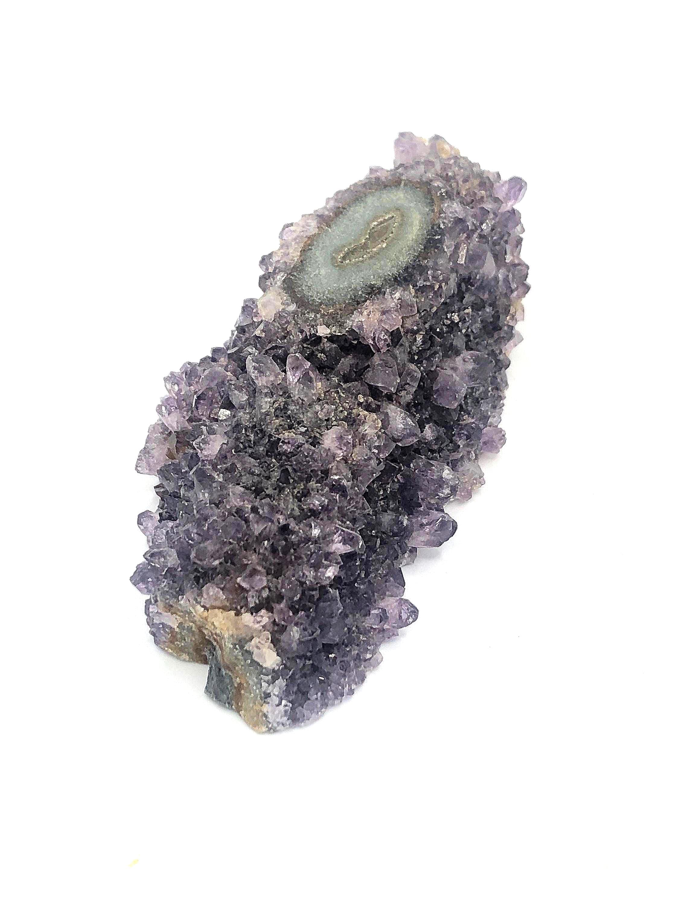 Amethyst Stalactite on Deep Purple Amethyst Matrix
