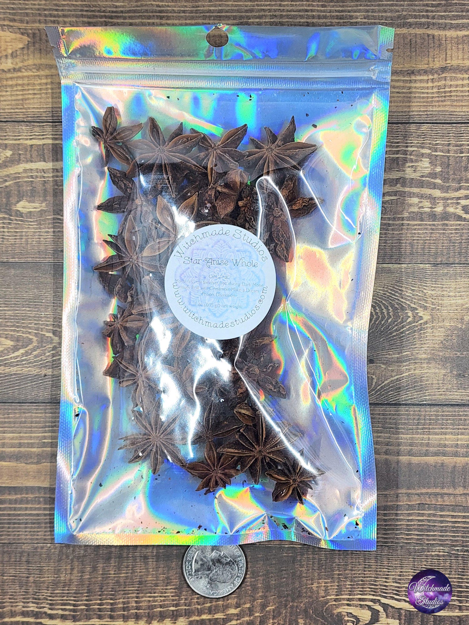 Star Anise, Whole, Incense, Dark Moon, Divination (1 oz)