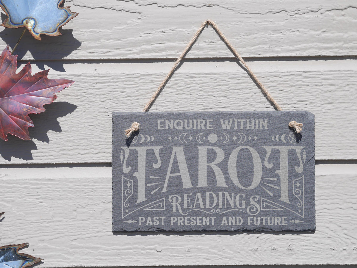 Slate Tarot Readings Sign: Witchy Wall Decor