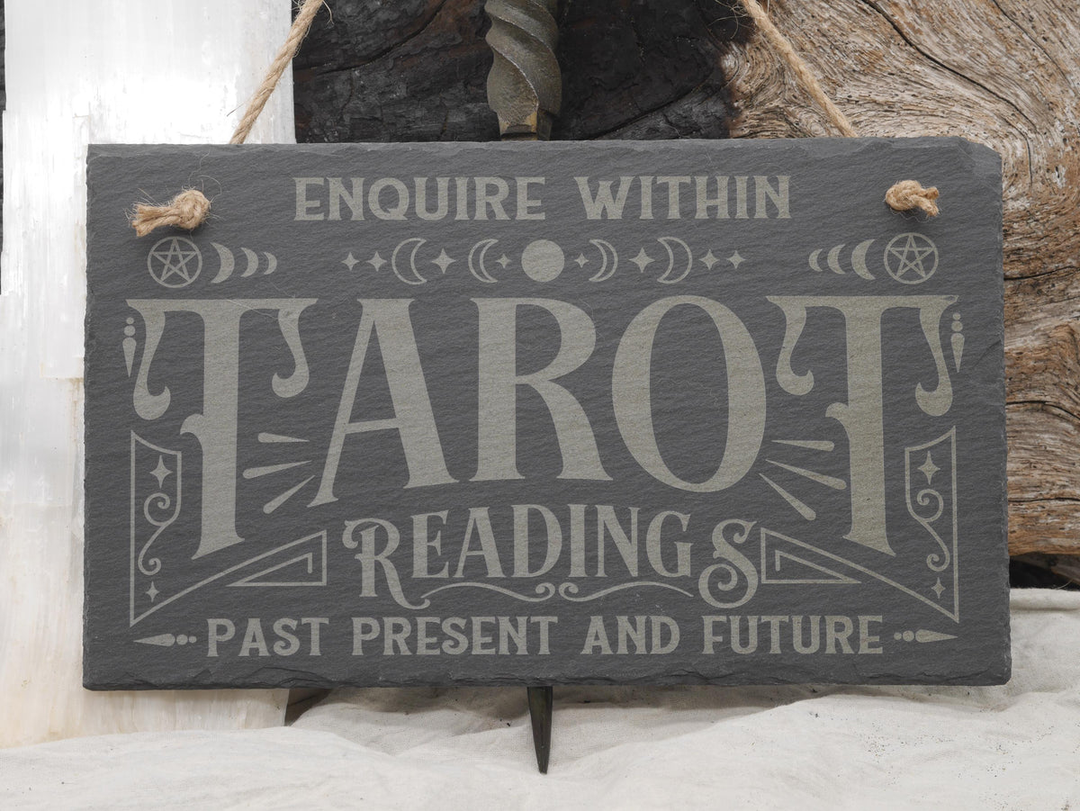 Slate Tarot Readings Sign: Witchy Wall Decor