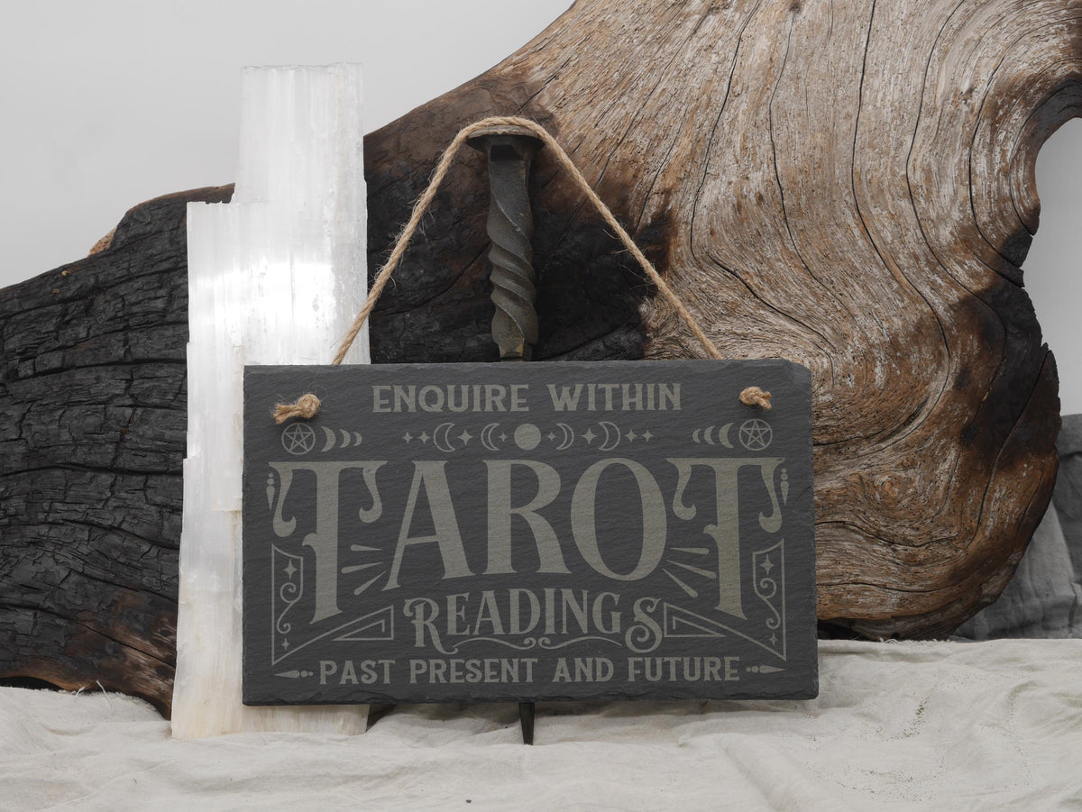 Slate Tarot Readings Sign: Witchy Wall Decor