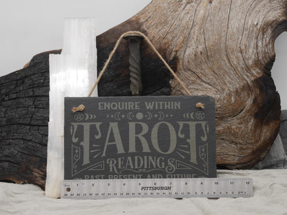 Slate Tarot Readings Sign: Witchy Wall Decor