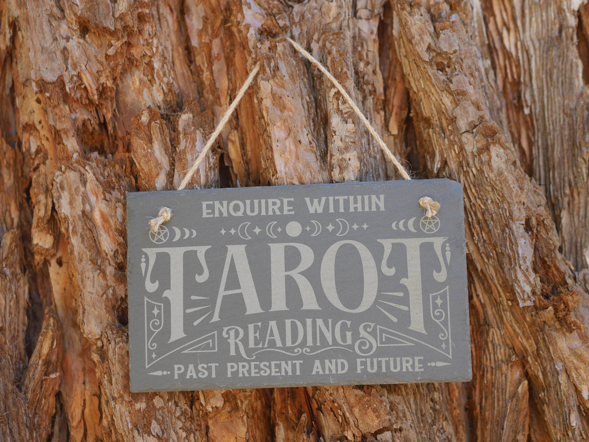 Slate Tarot Readings Sign: Witchy Wall Decor
