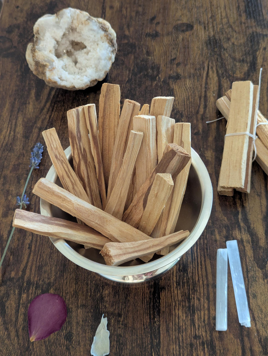 Sage and Rose Smudge Bundle | Energy Cleansing Ritual