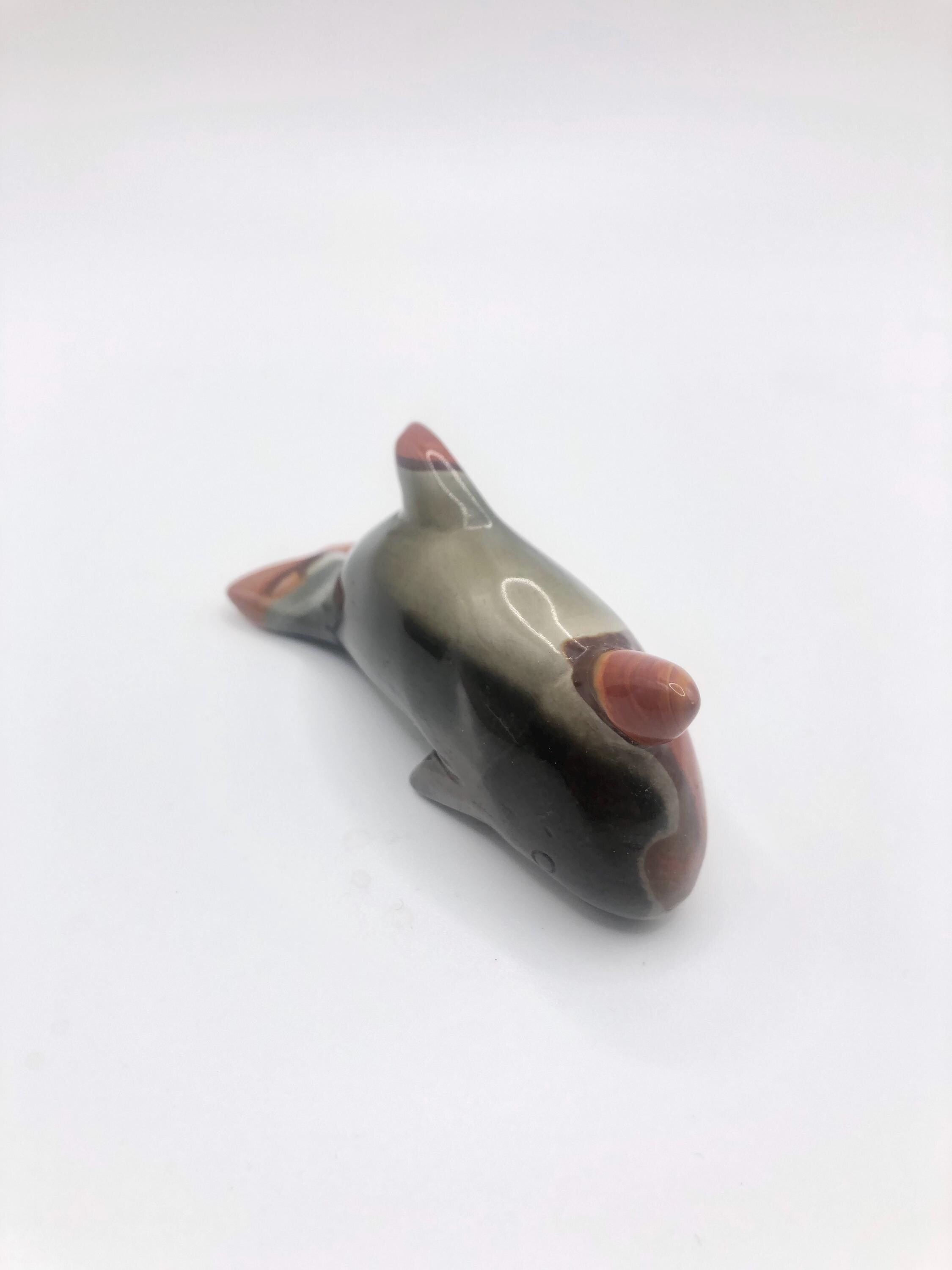 Polychrome Jasper Stone: Flat Stone, Egg &amp; Narwhal