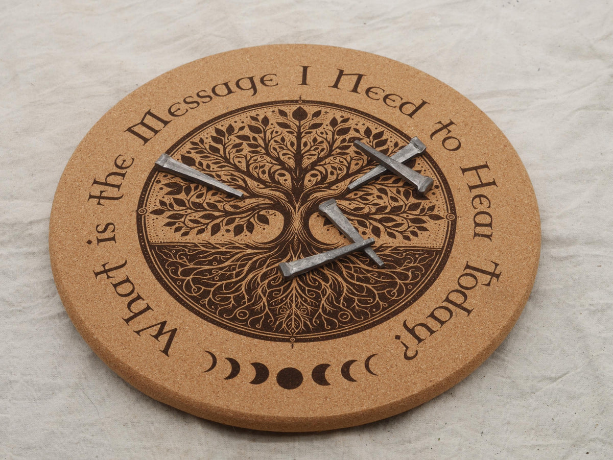 Coffin Nail Osteomancy Set: Tree of Life Divination Tools