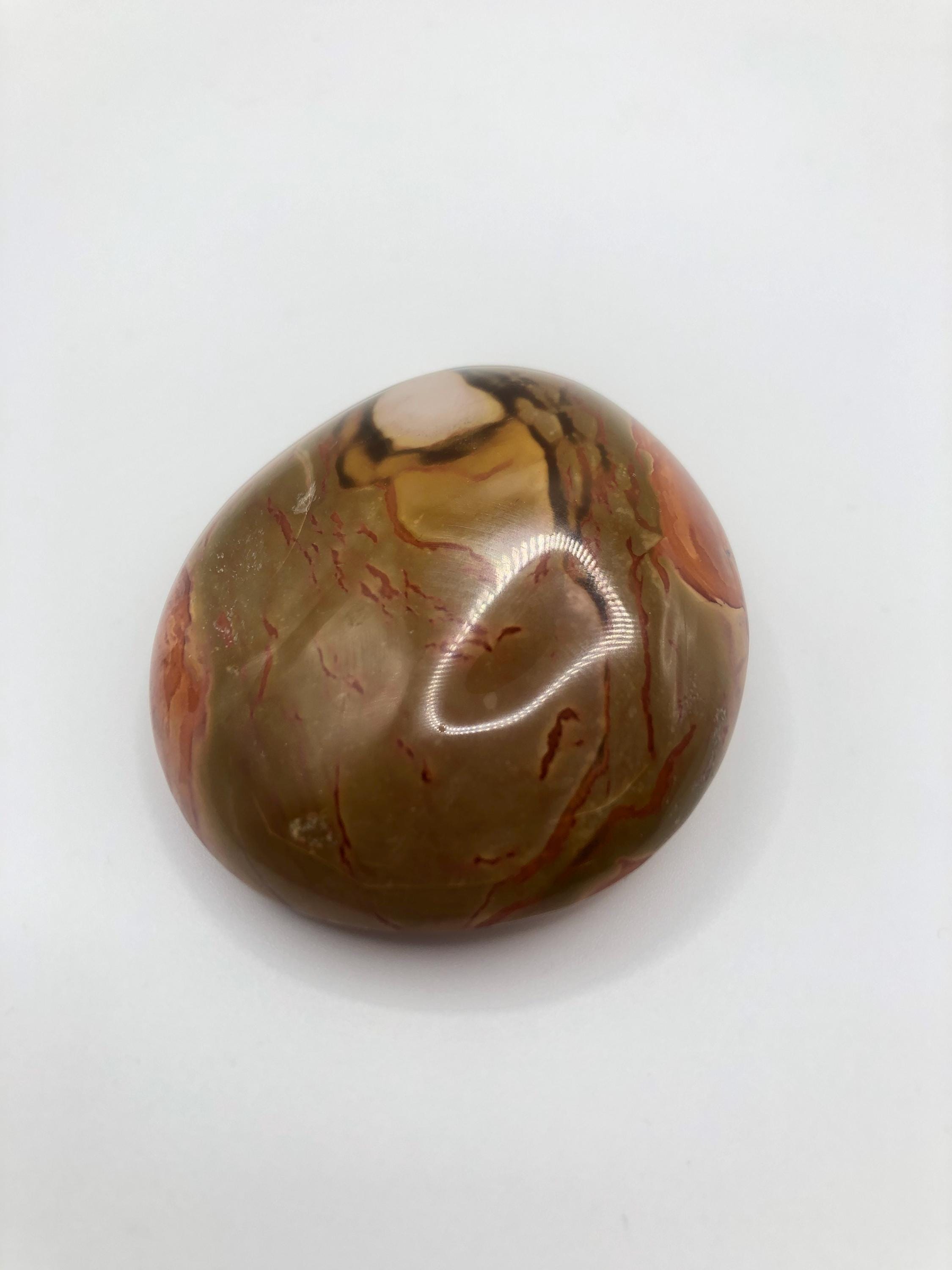 Polychrome Jasper Stone: Flat Stone, Egg &amp; Narwhal