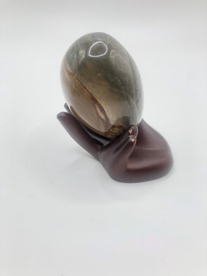 Polychrome Jasper Stone: Flat Stone, Egg &amp; Narwhal