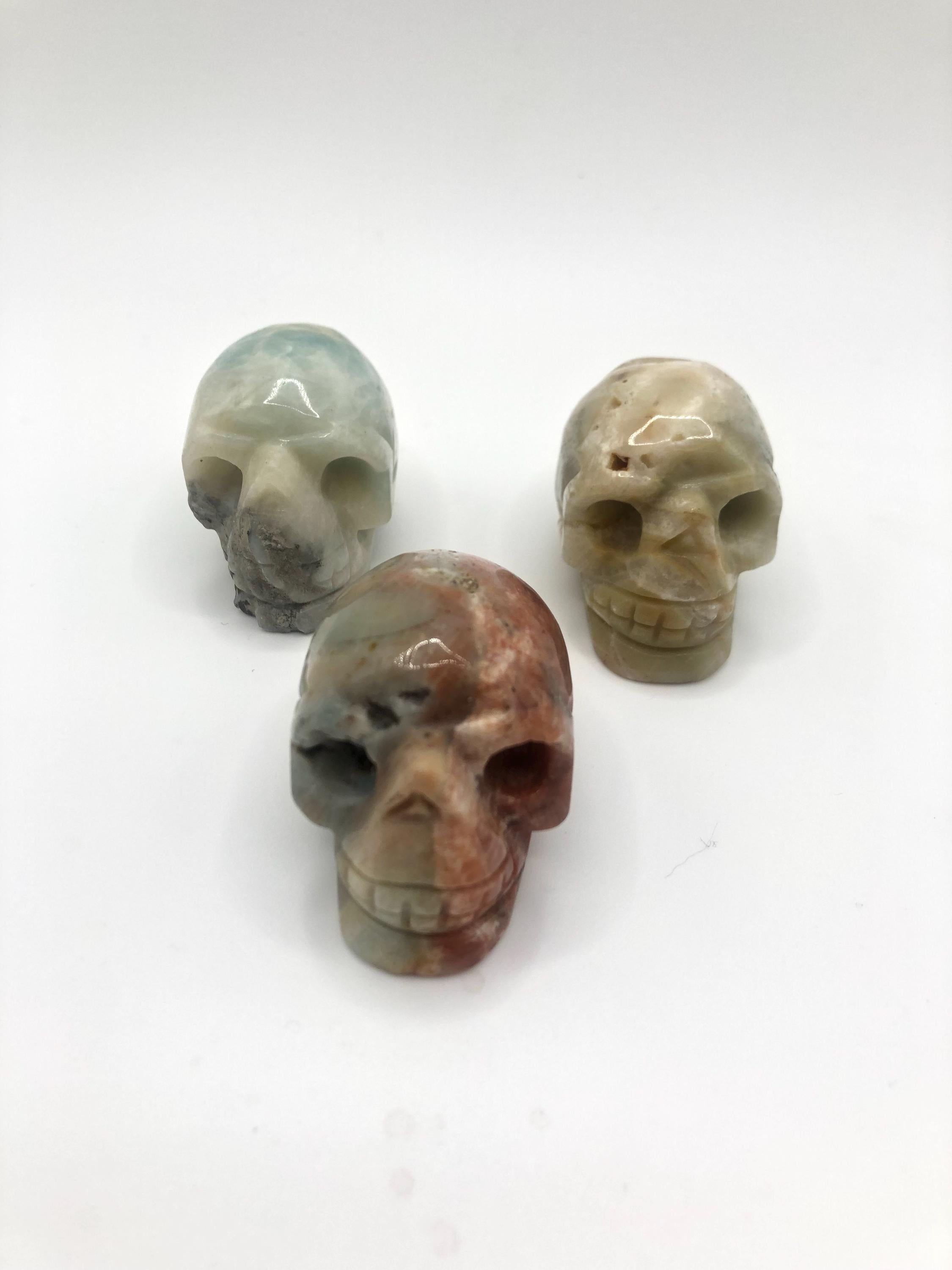 Caribbean Calcite Crystal Carvings: Elephant, Skull, Moon &amp; More