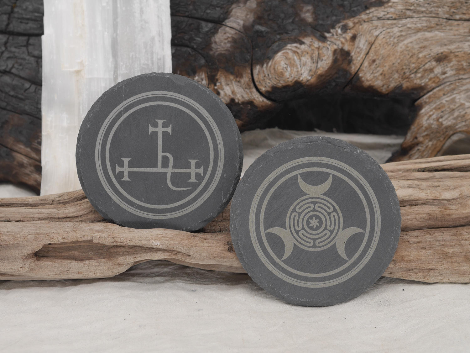 Altar Set: Slate Hecate and Lilith Seals set of 2 (bundled to save)