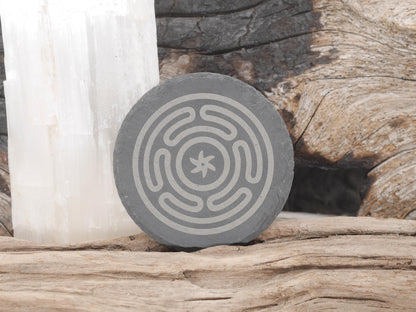 Slate Hecate and Lilith Seals and Sigils Set of Four 4&amp;quot; Tiles - Altar/Coaster