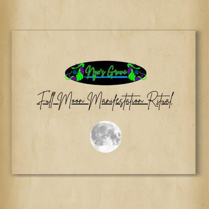 Full Moon Manifestation Ritual - Printable Spell Page