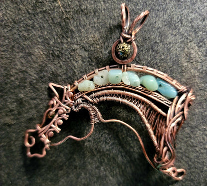 Horse necklace jewelry, horse lover gift,arabian morgan horse, teen girl gift, trendy horse necklace, boho jewelry, copper sterling silver