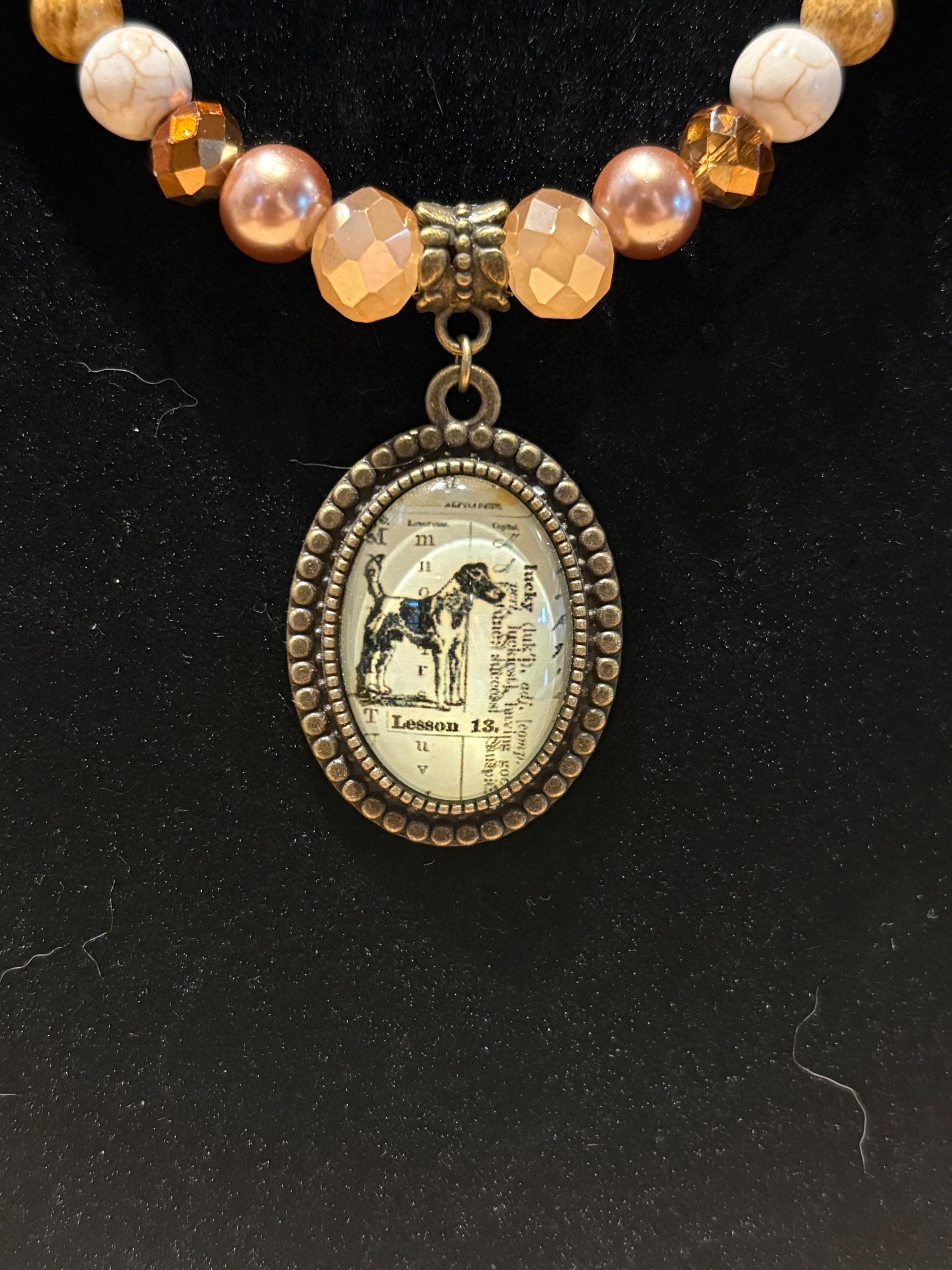 Archivist’s Charm - Handmade Beaded Necklace