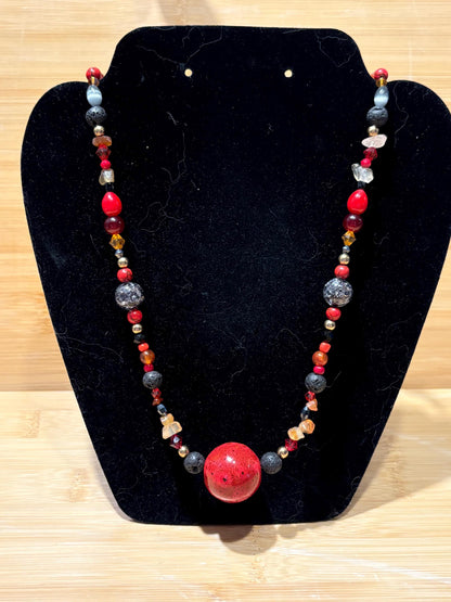 Thru Dragon’s Fire - Handmade Beaded Jewelry Set
