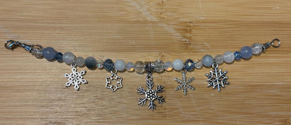 Queen Frost - Handmade Beaded Charm Bracelet