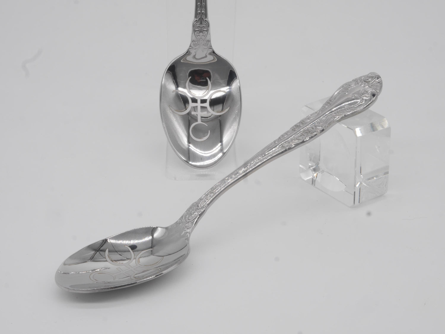 Hecate Witches Teaspoon For Stirring In Intent - Engraved Stainless Steel