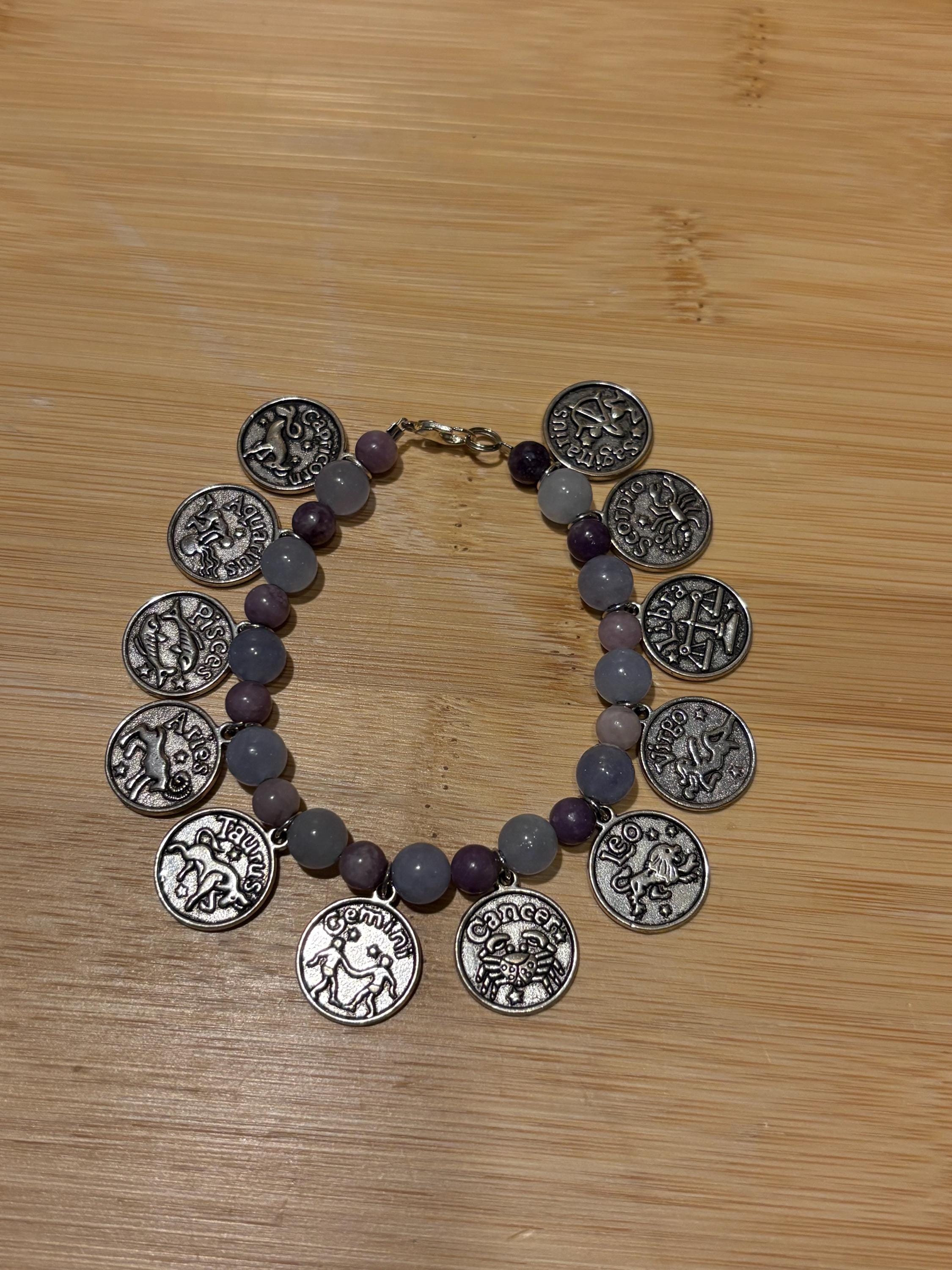 A Year of Health - Handmade Beaded  Charm Bracelet