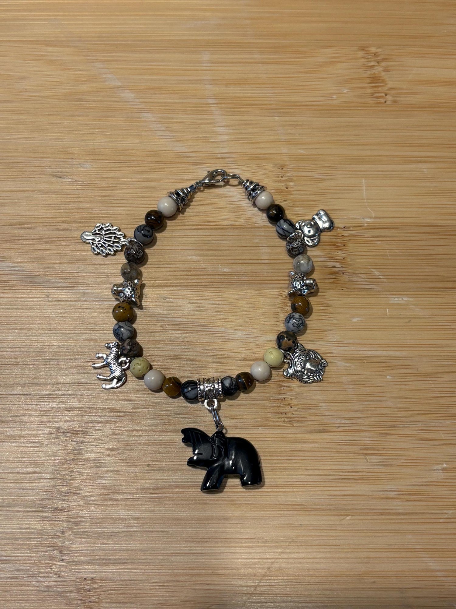 Safari Resort - Handmade Beaded Charm Bracelet