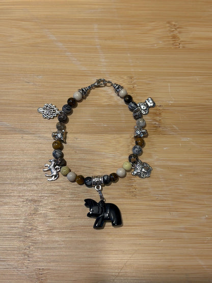 Safari Resort - Handmade Beaded Charm Bracelet