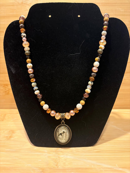Archivist’s Charm - Handmade Beaded Necklace