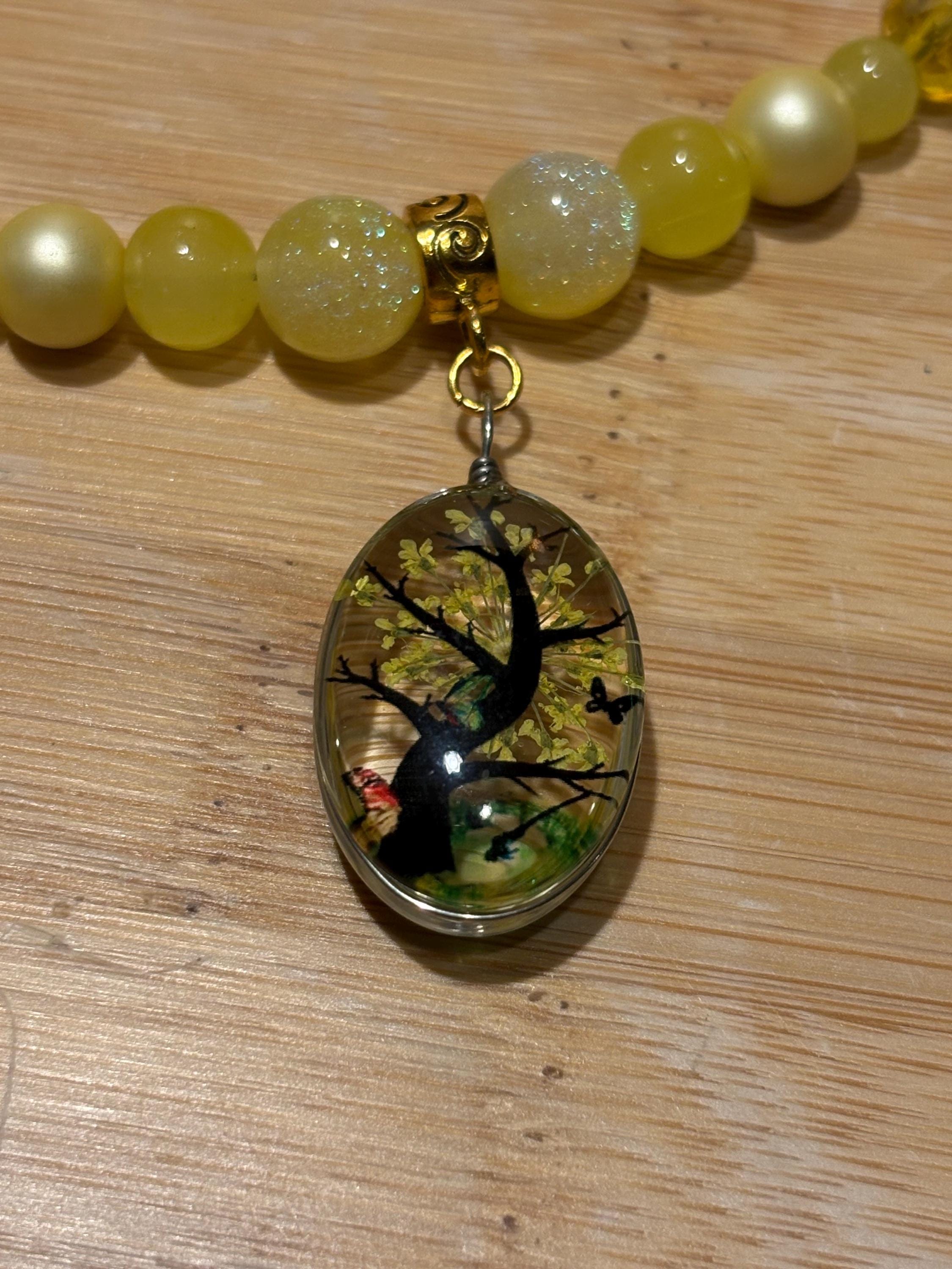 Lemon Tree - Handmade Beaded Necklace