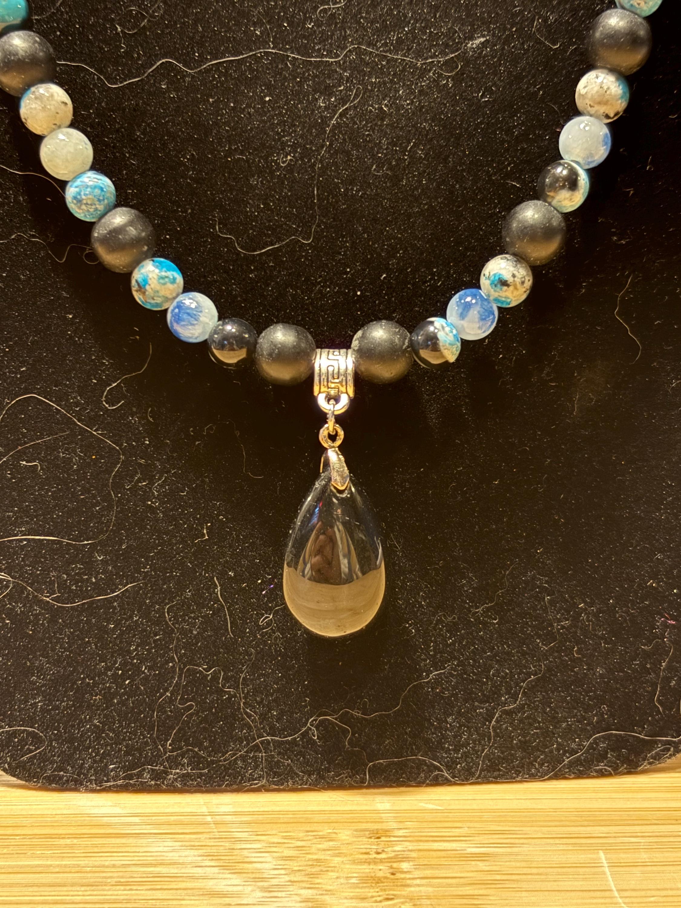 Winters Tear - Handmade Beaded Necklace