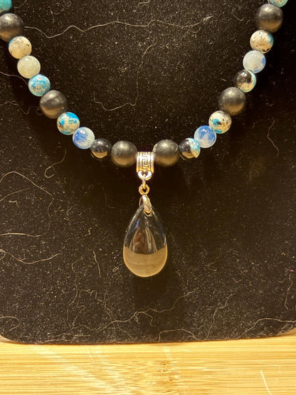 Winters Tear - Handmade Beaded Necklace