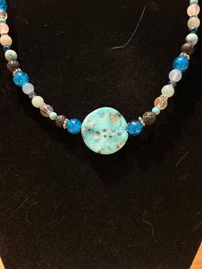 Water Ways - Handmade Beaded Necklace