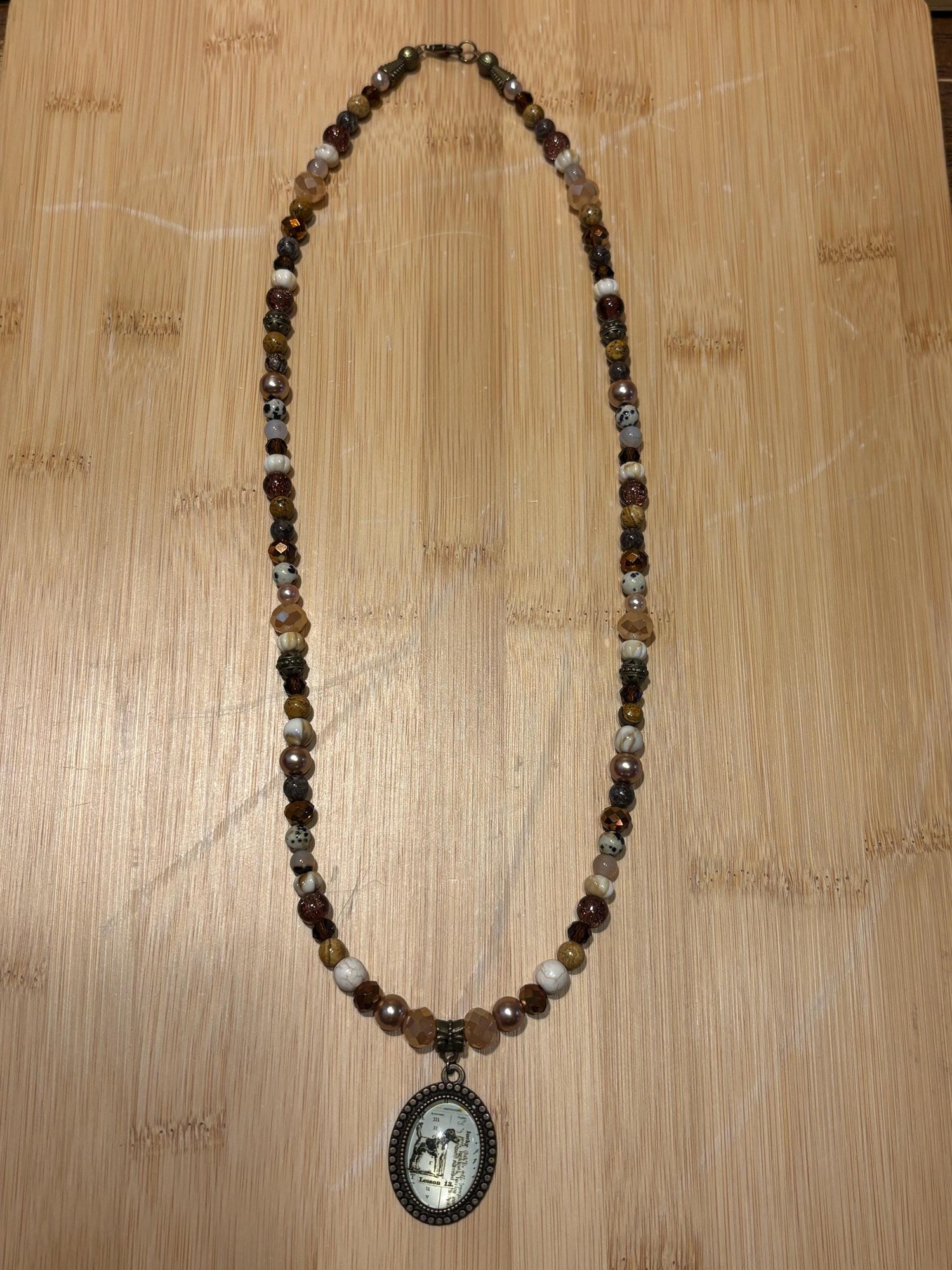Archivist’s Charm - Handmade Beaded Necklace
