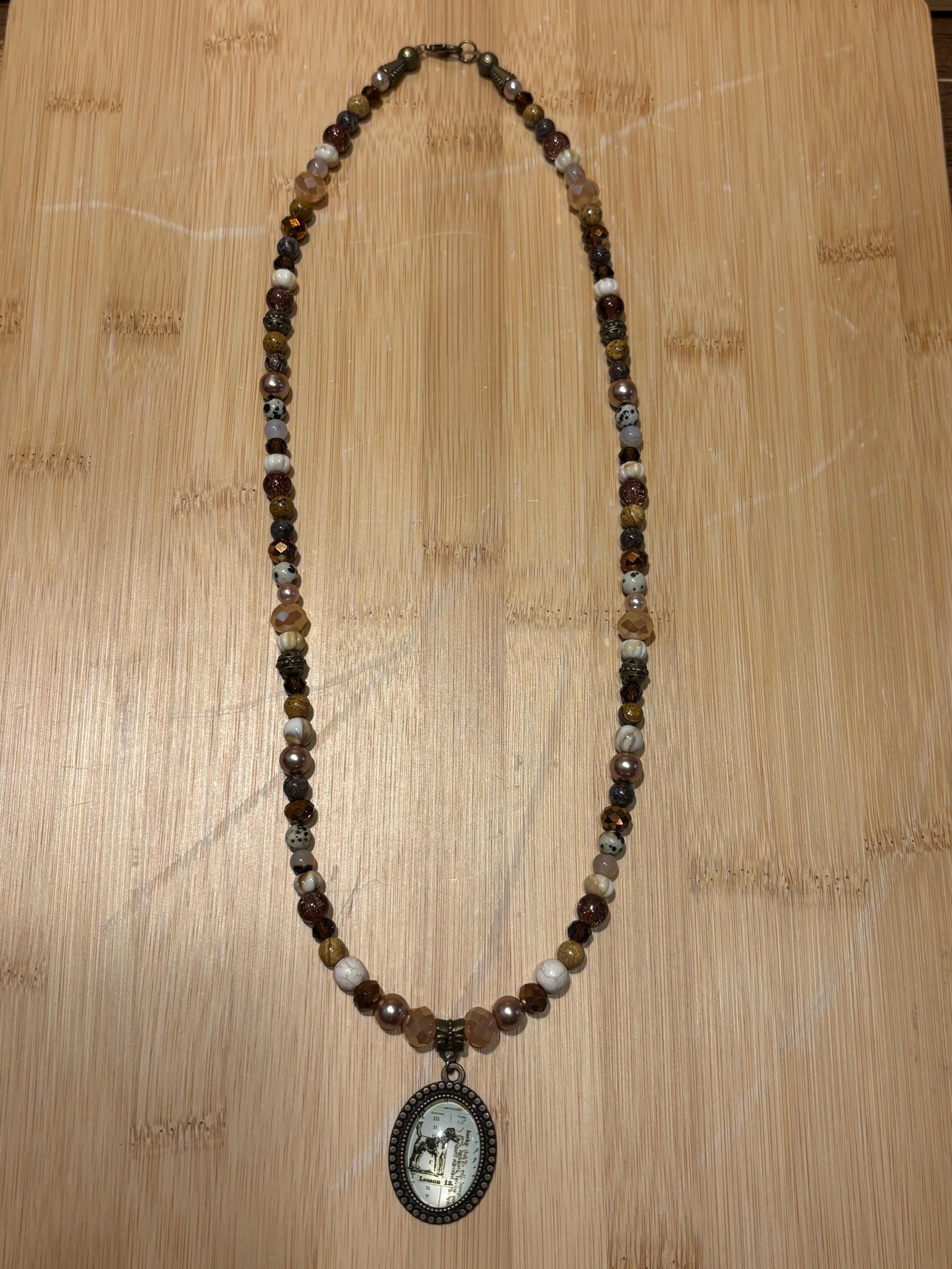 Archivist’s Charm - Handmade Beaded Necklace