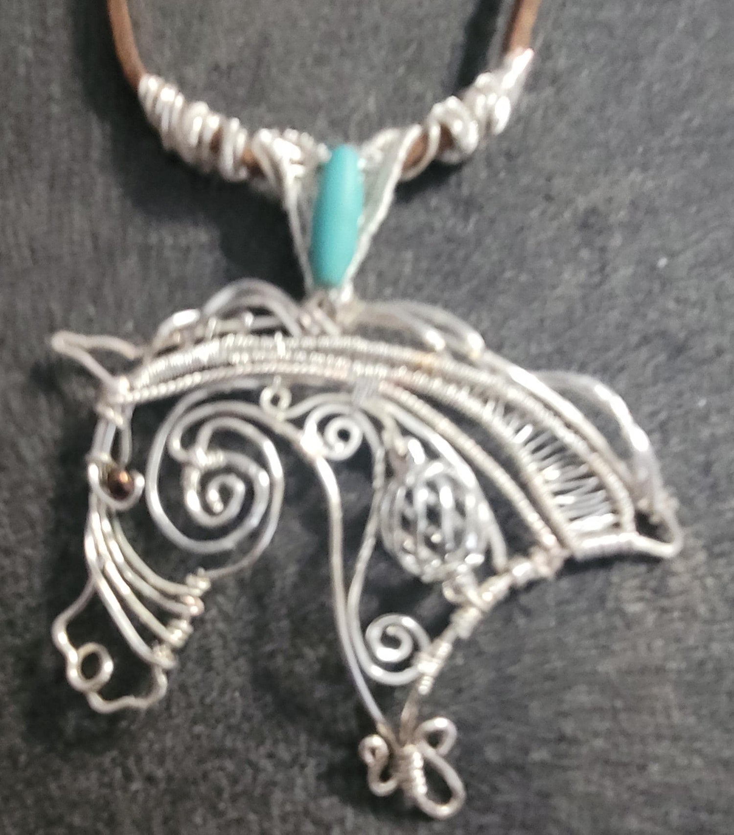 Sterling silver copper arabian horse necklace, boho jewelry, equestrian gifts for women, horse lover gifts for girls,horse jewelry teen girl