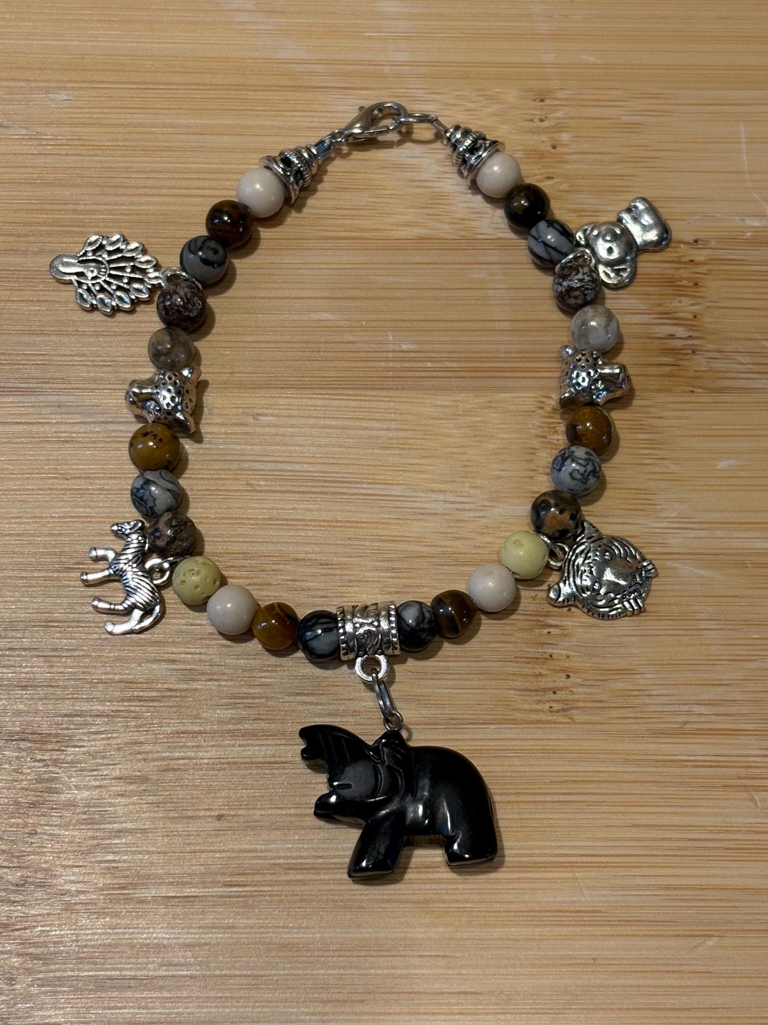 Safari Resort - Handmade Beaded Charm Bracelet
