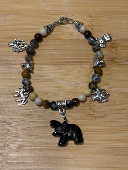 Safari Resort - Handmade Beaded Charm Bracelet