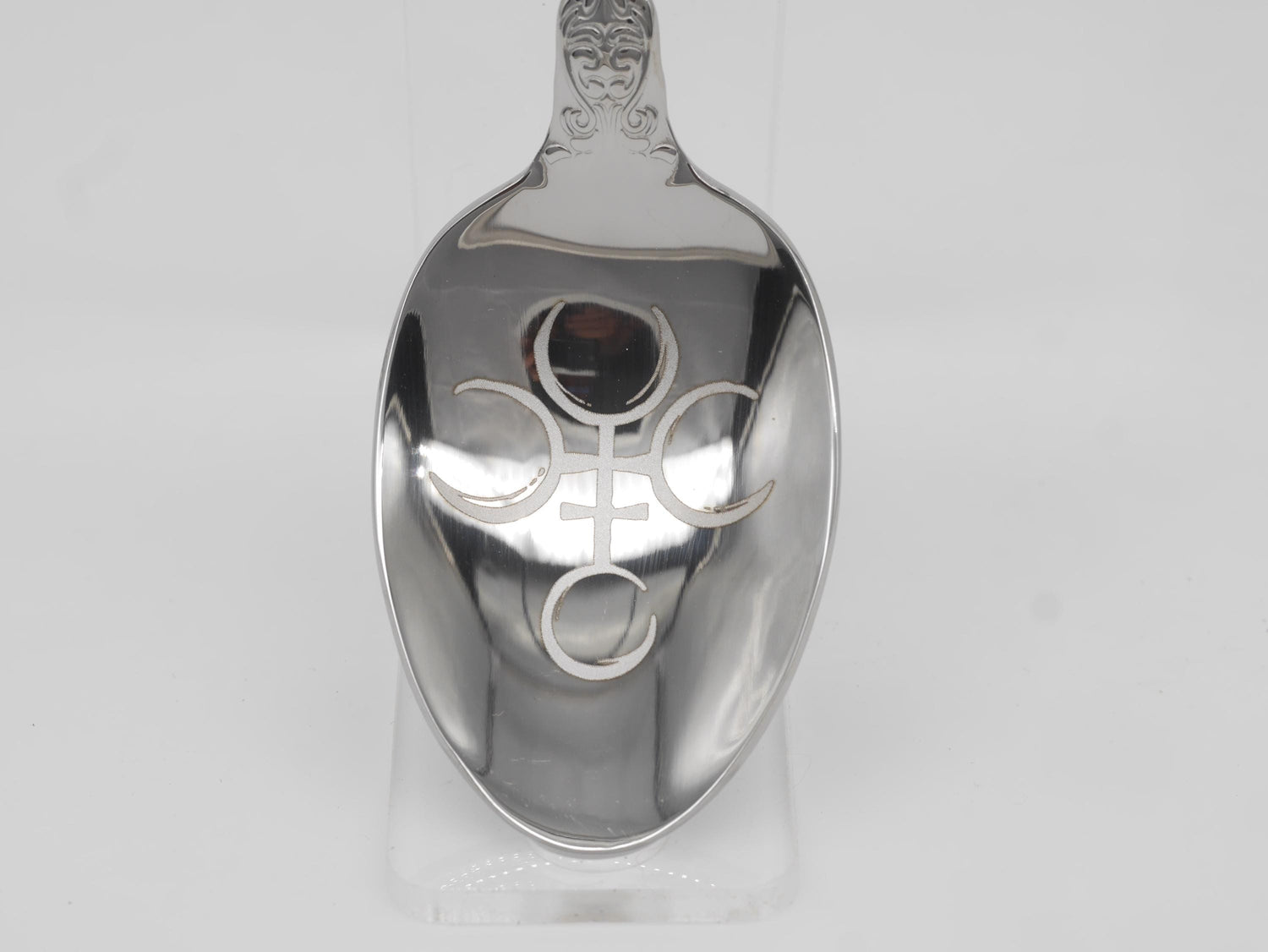 Hecate Witches Teaspoon For Stirring In Intent - Engraved Stainless Steel