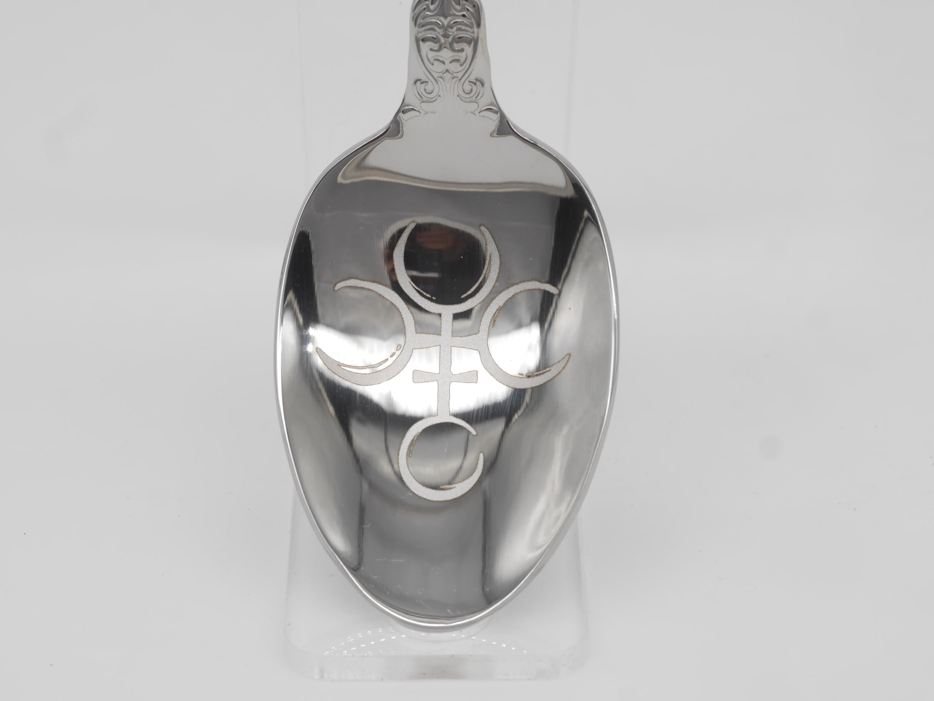 Hecate Witches Teaspoon For Stirring In Intent - Engraved Stainless Steel