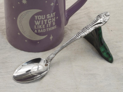 Lilith Witches Teaspoon For Stirring In Intent - Engraved Stainless Steel