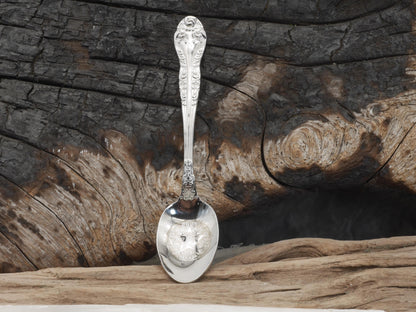 Ornate Pentagram Witches Teaspoon For Stirring In Intent - Engraved Stainless Steel